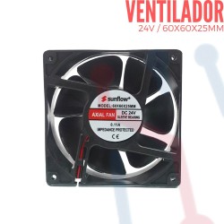 Ventilador 24V 60x60x25mm