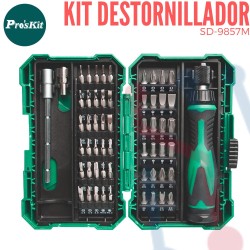 Kit Destornillador Proskit Con 57 Pcs (SD-9857M)