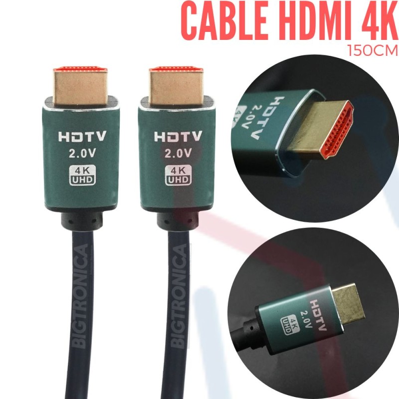 CABLE HDMI 2.0V 4K 1MT