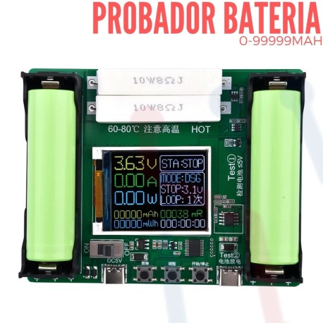 Probador Inteligente Bateria 18650