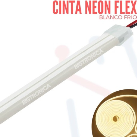 Cinta Neón Flex Blanco Cálido X Metro