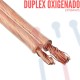 Cable Duplex AWG 18*2 Transparente X Metro