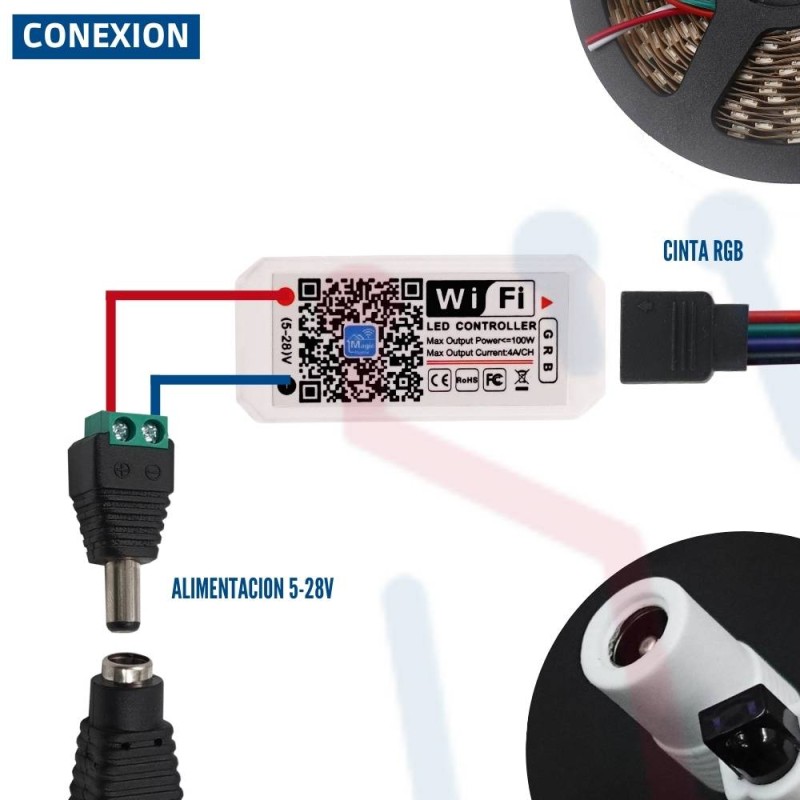 Controlador X2 Unid de luces para Cinta Led RGB 5050 GENERICO