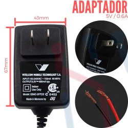 Adaptador de voltaje 5V 0.6A