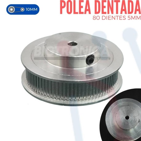 Polea 80 Dientes 5mm (GT2 10mm)