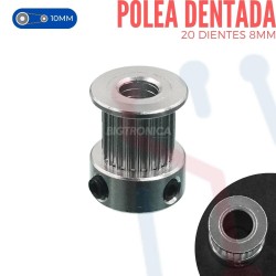 Polea 20 Dientes 8mm (GT2 10mm)