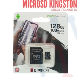 Memoria MicroSD Kingston 128GB Clase 10