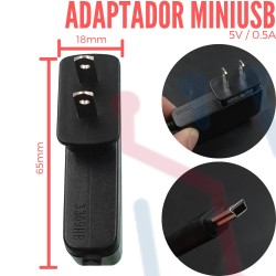 Adaptador Mini USB 5V 0.5A