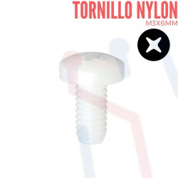 Tornillo Nylon Cabeza Redonda 6mm