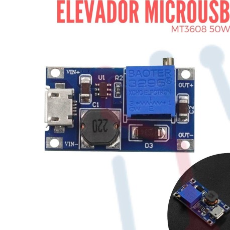 Elevador Micro USB MT3608 50W