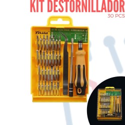 Kit Destornillador Con 30 Puntas