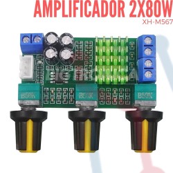 Amplificador Audio 2X80W (XH-M567)