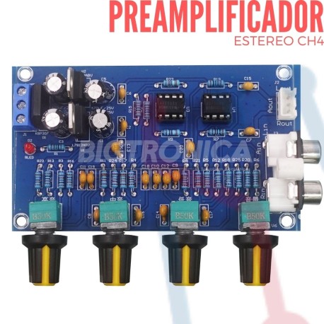 Preamplificador Estéreo 4CH (XH-M164)