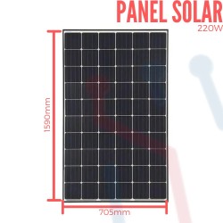 Panel Solar de Intemperie 220W