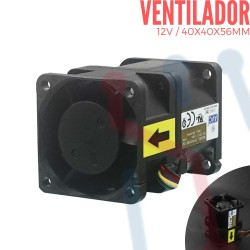 Ventilador Doble 12V 40x40x56mm