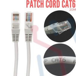Patch Cord CAT6 Gris 20Mt