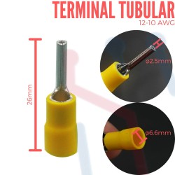 Terminal Tubular Aislada AWG 12-10