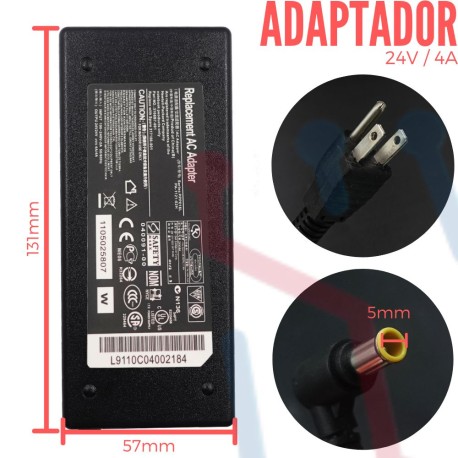 Adaptador de Voltaje 24V 4A