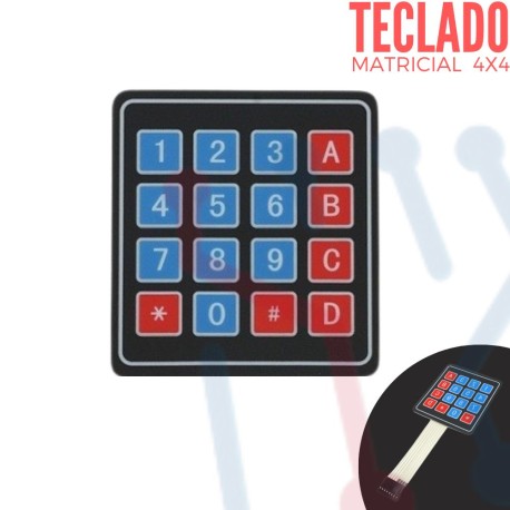 Teclado Matricial Membrana 4X4