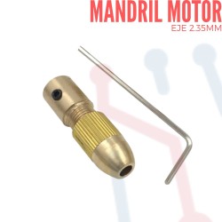 Mandril Motor DC Eje 2.35mm