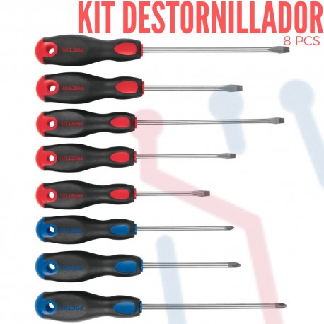 Kit Destornilladores Pretul 8 Piezas