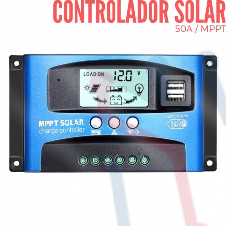 Controlador de Carga Solar MPPT 50A