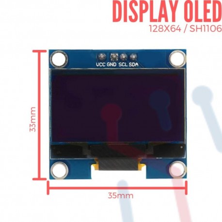 Pantalla Oled 1.3" (SH1106)