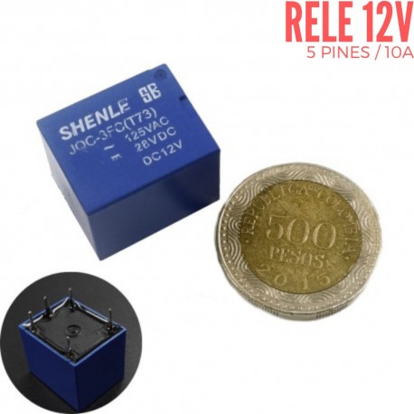 Rele de ensamble 12V 8 pines 5A