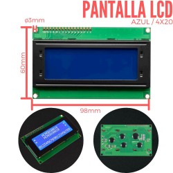 Display LCD 4X20 Backlight Azul