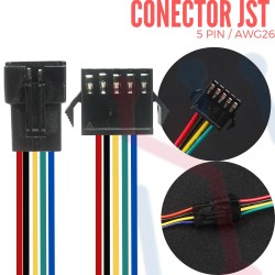 Conector JST Aéreo 5PIN AWG26
