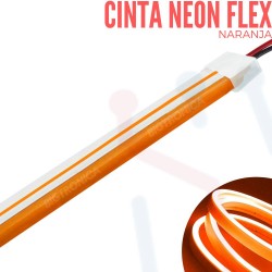 Cinta Neón Flex Naranja X Metro