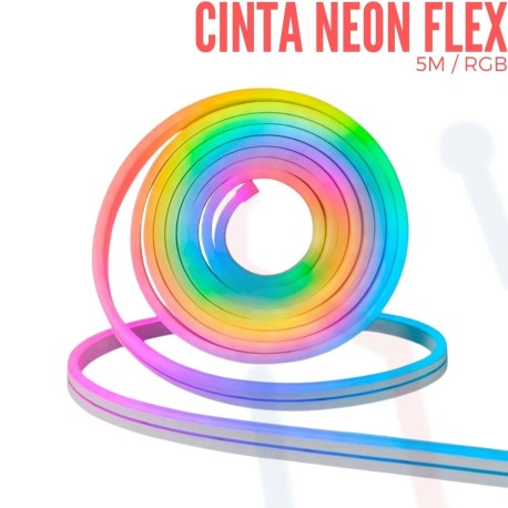 Cinta Neón Flex RGB X 5 Metros