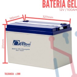 Batería Gel Recargable 12V 100Ah