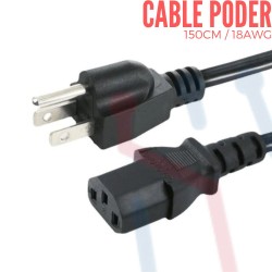 Cable Poder 18 AWG (150cm)