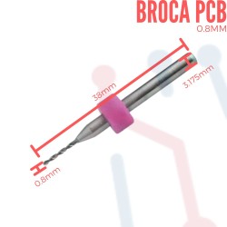 Broca PCB 0.8mm