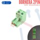 Bornera Desarmable 2PIN 5mm Verde