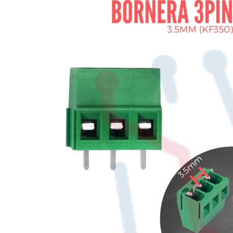 Bornera 3PIN 3.5mm