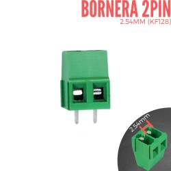 Bornera 2,54mm 2 PIN