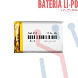 Batería LI-PO 3.7V 250mA (502030)