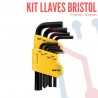 Juego 10 Llaves Bristol Milimétricas Pretul
