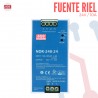 Fuente Riel 24V 10A Mean Well