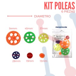 Kit de Poleas 6 Piezas