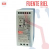 Fuente Riel 12V 5A Mean Well