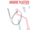 Amarre Nylon 3.5X200mm Color Blanco 50 UNID