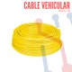 Cable Vehicular AWG 18 Amarillo X Metro