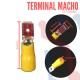 Terminal Macho Amarilla Aislada AWG 12-10