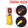 Terminal Macho Amarilla Aislada AWG 12-10
