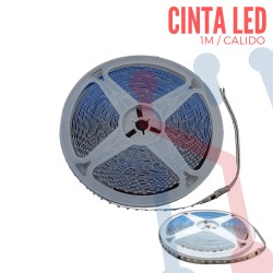 Cinta LED 2835 Blanco Cálido 110VAC 120Led's (1 Metro)
