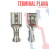 Terminal No Aislada Plana AWG 22-18 (100 UND)