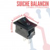 Suiche Balancin Mini 2Pos 2Pin 3A Negro